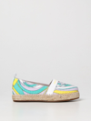 EMILIO PUCCI FABRIC AND LEATHER ESPADRILLES,357911019