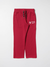 N°21 Kids' N ° 21 Jogging Trousers In Cotton In Red