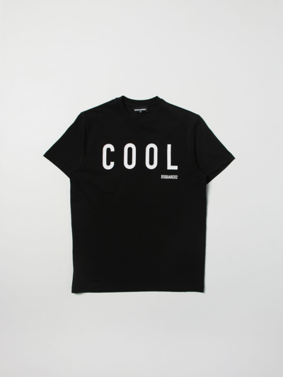 Dsquared2 Junior Kids' Cool  T-shirt In Black