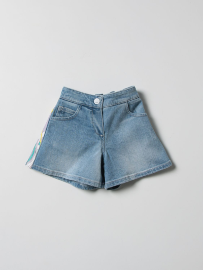 Emilio Pucci Babies' Shorts  Kids Color Denim