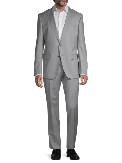 Hugo Boss Men's Huge6/genius5 Slim-fit Virgin-wool Suit In Grey | ModeSens