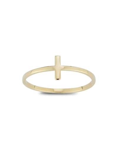 Saks Fifth Avenue Women's Ember 14k Yellow Gold Cross Ring