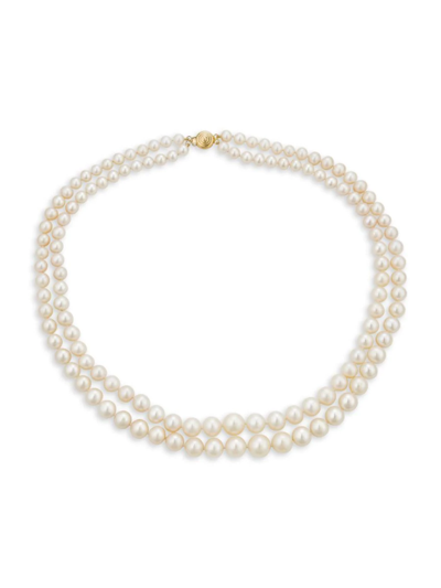 Belpearl Women's 14k Yellow Gold & 5-9mm Freshwater Pearl Necklace