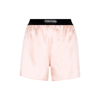 Tom Ford Silk Lounge Shorts In Nude &amp; Neutrals
