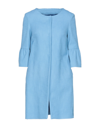 Annie P Overcoats In Sky Blue