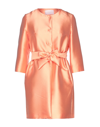 Annie P Overcoats In Salmon Pink