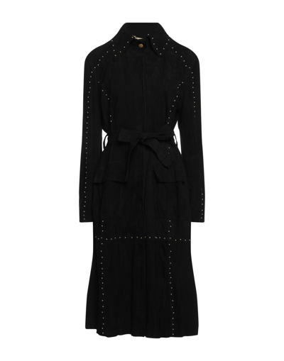 Alberta Ferretti Overcoats In Black