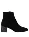 Pollini Woman Ankle Boots Black Size 8 Leather
