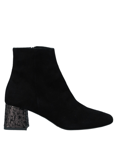 Pollini Woman Ankle Boots Black Size 8 Leather
