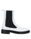 Jil Sander Ankle Boots In White