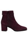 Pollini Ankle Boots In Red