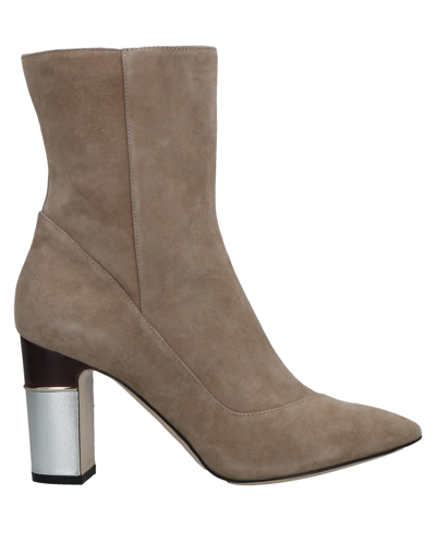 Pollini Ankle Boots In Grey