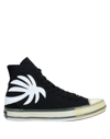 PALM ANGELS PALM ANGELS MAN SNEAKERS BLACK SIZE 7 TEXTILE FIBERS