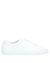 Reiss Mens White Leather Tumbled Sneakers, Size: 10 In White