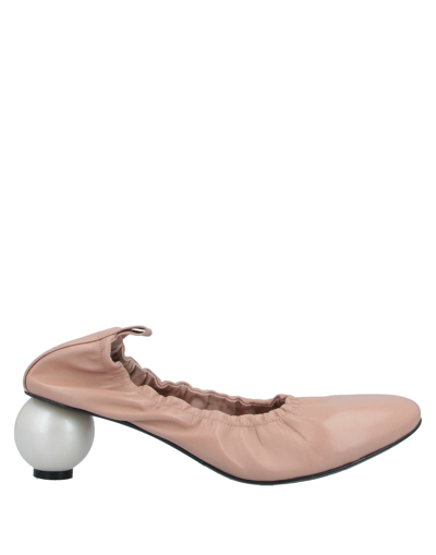 Mother Of Pearl Pumps In Blush