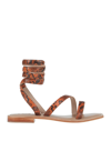 Hadel Sandals In Red