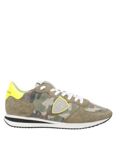 Philippe Model Sneakers In Military Green
