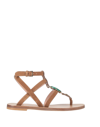 Alberta Ferretti Toe Strap Sandals In Beige