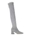 Alberta Ferretti Knee Boots In Grey