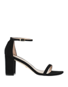 Stuart Weitzman Nudistcurve 75 Block Heel Sandal In Black