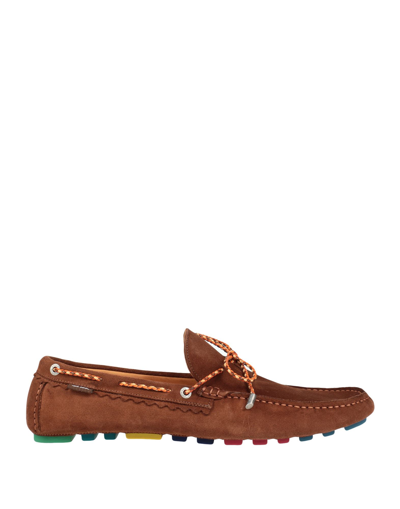 Ps By Paul Smith Tie-fastened Leather Loafers In Brown