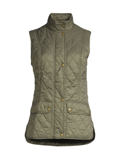 Barbour Otterburn Quilted Nylon Vest In Green