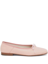 Mansur Gavriel Dream Leather Ballerina Pumps In Rosa