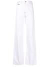 Philipp Plein Straight-leg Denim Jeans In Weiss