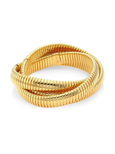 Alberto Milani Bagutta Grande 18k Yellow Gold Slip-on Bracelets