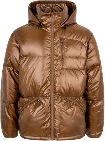 Supreme Featherweight Down Jacket In Braun