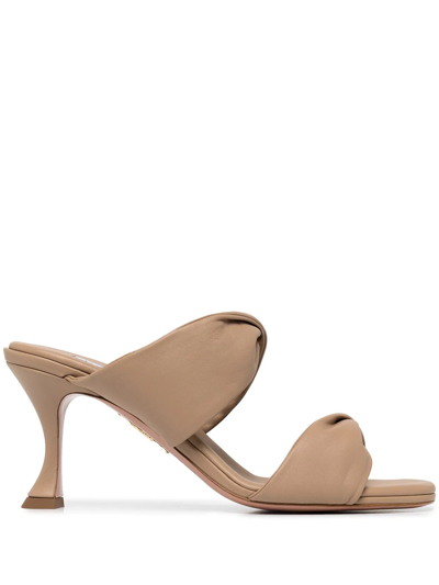 Aquazzura Twist Double-strap Sandals In New Nude