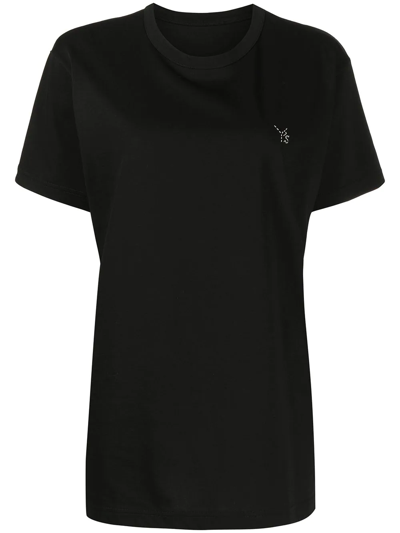 Y's Embroidered-logo T-shirt In Schwarz