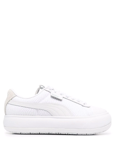 Puma Logo-patch Low-top Sneakers In Weiss