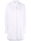 Patou Iconic Mini Shirt Dress Clothing In Weiss