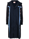 Bapy By *a Bathing Ape® Contrast-panel Raincoat In Blau