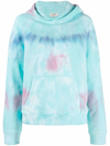 Zadig & Voltaire Georgy Tie-dye Cotton-blend Hoody In Blau
