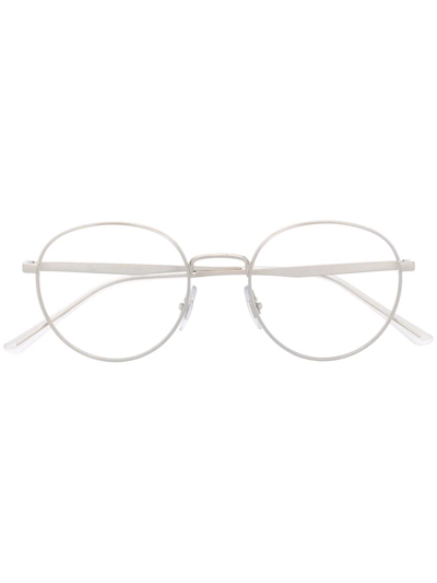 Ray Ban Round-frame Glasses In Silber