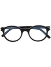 Saint Laurent Round-frame Glasses In Schwarz