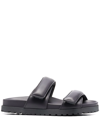 Gia Borghini Gia X Pernille Teisbaek Perni 11 Leather Sandals In Grau