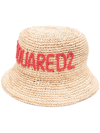 DSQUARED2 EMBROIDERED LOGO BUCKET HAT