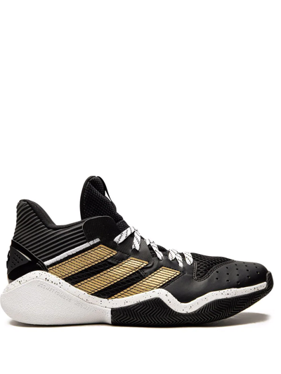 Adidas Originals Harden Stepback High-top Sneakers In Black