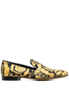 VERSACE BAROCCO SATIN SLIPPERS