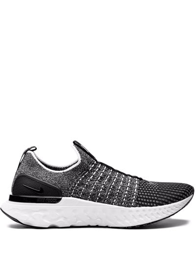 NIKE REACT PHANTOM RUN FLYKNIT "BLACK/WHITE" SNEAKERS