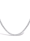 Pragnell 18kt White Gold Line Diamond Necklace In Silber