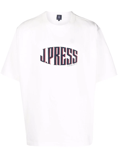 Jpress Logo-print T-shirt In White