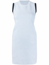JACQUEMUS SORBETTO CONTRAST-TRIM KNITTED MINI DRESS