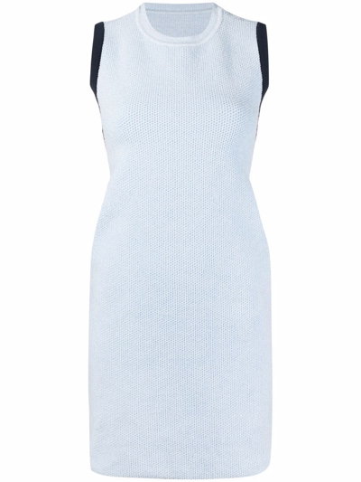 Jacquemus Sorbetto Contrast-trim Knitted Mini Dress In Multicolor