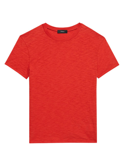 Theory Tiny Tee 2 Nebulous Organic Cotton Top In Grenadine