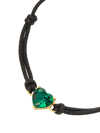 Kate Spade January Epoxy & Cord Slider Bracelet In Emerald