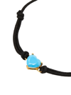 Kate Spade January Epoxy & Cord Slider Bracelet In Turquoise